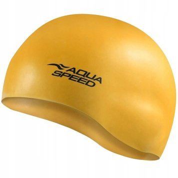 Шапка для плавання Aqua Speed ​​MONO 9116 Темно-жовтий Уні OSFM (Оригінал) 111-06 111-06 фото