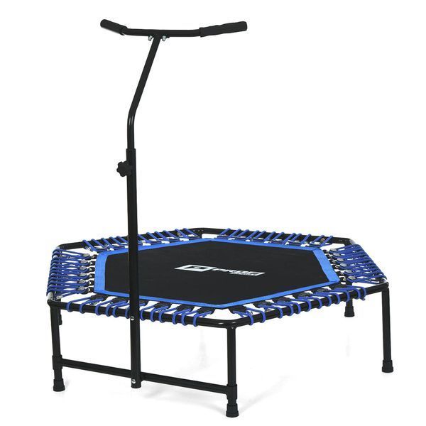 Батут для фитнесса с ручкой Profi Sport 125см MS 3256 Черный-синий MS 3256 фото
