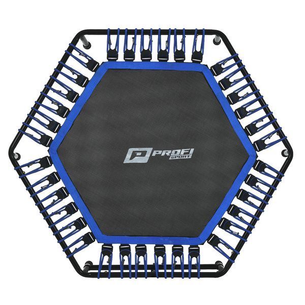 Батут для фитнесса с ручкой Profi Sport 125см MS 3256 Черный-синий MS 3256 фото