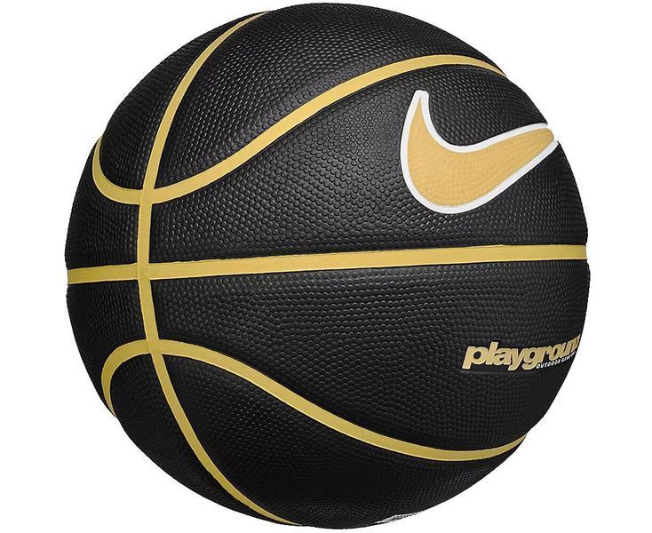 Мяч баскетбольный EVERYDAY PLAYGROUND 8P GRAPHIC DEFLATED BLACK/INFINITE GOLD/WHITE размер 7 N.100.4371.015.07 (Оригинал) N.100.4371.015.07 фото