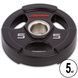 Диски для штанги поліуретанові LIFE FITNESS GC-80154-5 51мм 5кг чорний GC-80154-5 фото 1