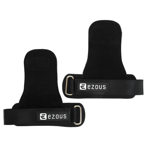 Накладки для подтягивания и тяги HAND GRIP THICKER LAYERS EZOUS 2шт черный D-17 D-17 фото