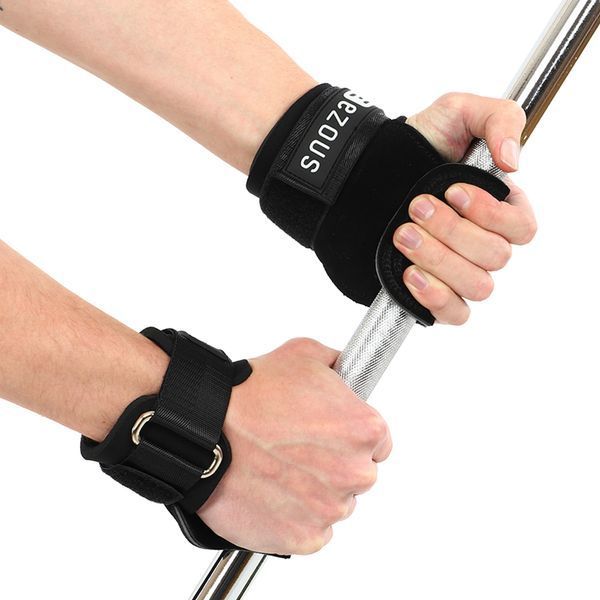 Накладки для подтягивания и тяги HAND GRIP THICKER LAYERS EZOUS 2шт черный D-17 D-17 фото
