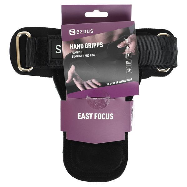 Накладки для подтягивания и тяги HAND GRIP THICKER LAYERS EZOUS 2шт черный D-17 D-17 фото
