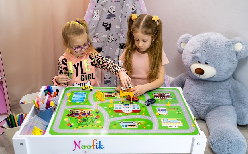 Світловий стіл &mdash; пісочниця Noofik "Стандарт" з однією кишенею, рожевий 53*78 см Стандарт 1 карман_р фото