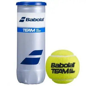 М'ячі для тенісу Babolat Team All Court 3 шт. Жовті (Оригінал) 501083-113 501083-113 фото