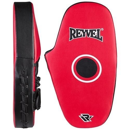 Лапы боксерские прямые Reyvel PVC (2 шт) RV-275P Черный-красный RV-275P фото