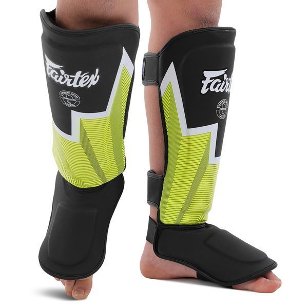 Захист гомілки та стопи шкіряний для єдиноборств FAIRTEX, розмір S-L BO-9486-GR S BO-9486-GR фото