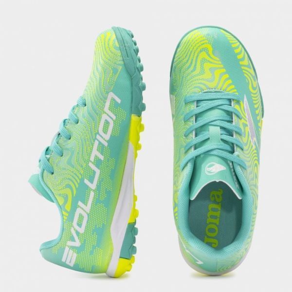 Сороконожки детские Joma EVOLUTION JR Дет 32 размер EVJW2415TF бирюзовый (Оригинал) EVJW2415TF-32 фото