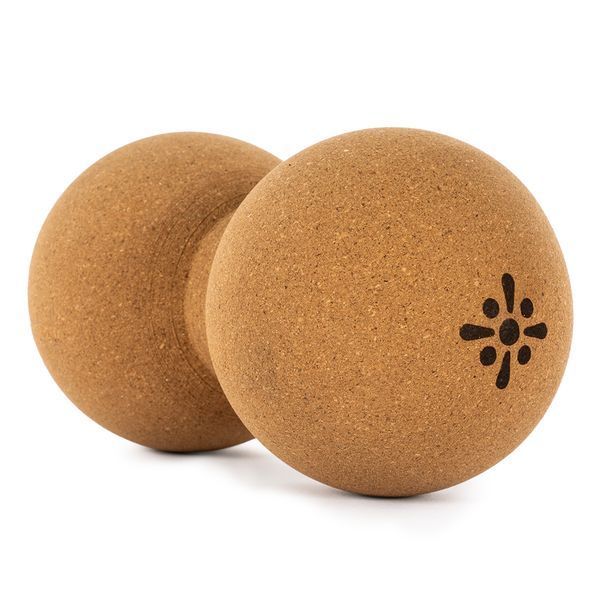 М'яч масажний корковий подвійний для МФР та самомасажу Duoball BLOOM 7,7 см LB-7128 LB-7128 фото
