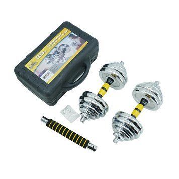 Гантели разборные Gemini Sport хромированные с грифом в кейсе GA-80054-30, 2 &times; 15 кг GA-80054-30 фото