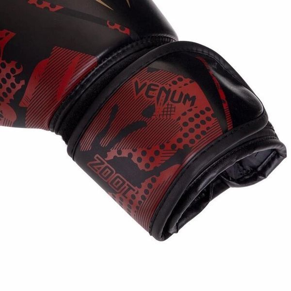 Перчатки боксерские Venum 10oz чорно-красный GB-0162-10-BR фото