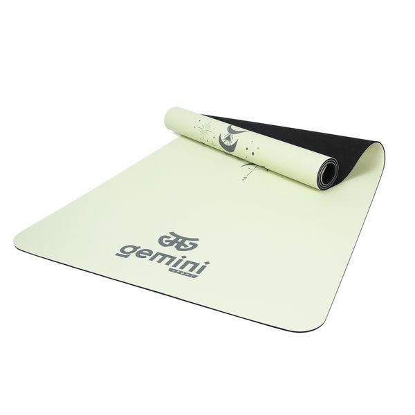 Килимок для йоги каучуковий поліуретан Pro ILLustration Gemini Sport Pro 183см*68см*5мм PUY-5900-1 сірий PUY-5900-1 фото