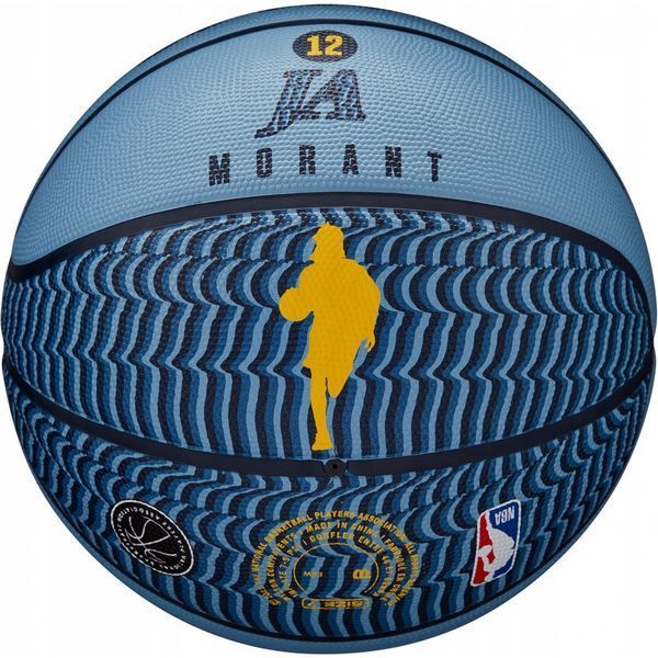 М'яч баскетбольний Wilson NBA PLAYER ICON OUTDOOR BSKT MORANT розмір 7 WZ4016901XB7 (Оригінал) WZ4016901XB7 фото