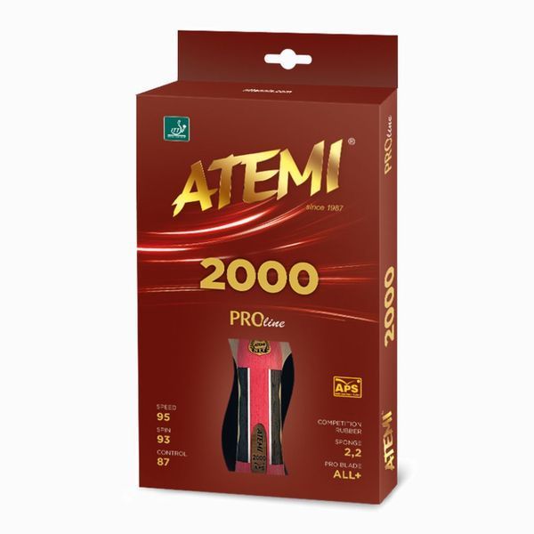 Ракетка для настольного тенниса ATEMI PRO 2000A (Оригинал) 10052A фото