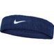 Повязка на голову Nike SWOOSH CLASSIC HEADBAND Темно-синий N.101.2407.463.OS (Оригинал)