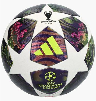 Футбольный мяч Adidas UCL Finale 26 Budapest Competition FIFA Quality Pro, размер 5, фиолетовый JX9096 (Оригинал) JX9096 фото