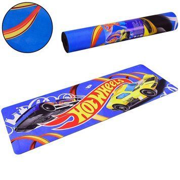 Килимок для йоги та фітнесу Hot Wheels PU HY0103 173см 61см 6мм Синій Хот-Вілс HY0103 фото