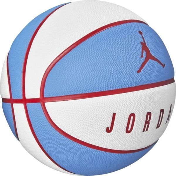Мяч баскетбольный Nike JORDAN ULTIMATE 8P white/university blue/university red size 7 J.000.2645.183.07 фото