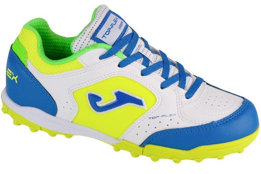 Сороконожки детские Joma TOP FLEX JR Дет 32 размер TPJW2402TF бело-желто-синие (Оригинал) TPJW2402TF-32 фото