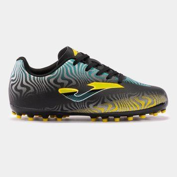 Бутси Joma EVOLUTION JR детский размер 39 EVJW2401AG черно-голубо-желтые (Оригинал) EVJW2401AG-39 фото