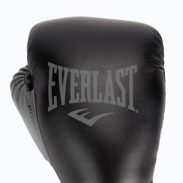 Боксерські рукавички Everlast POWERLOCK 2R TRAINING GLOVE 12oz Чорно-сірі (Оригінал) P00002284 P00002284 фото