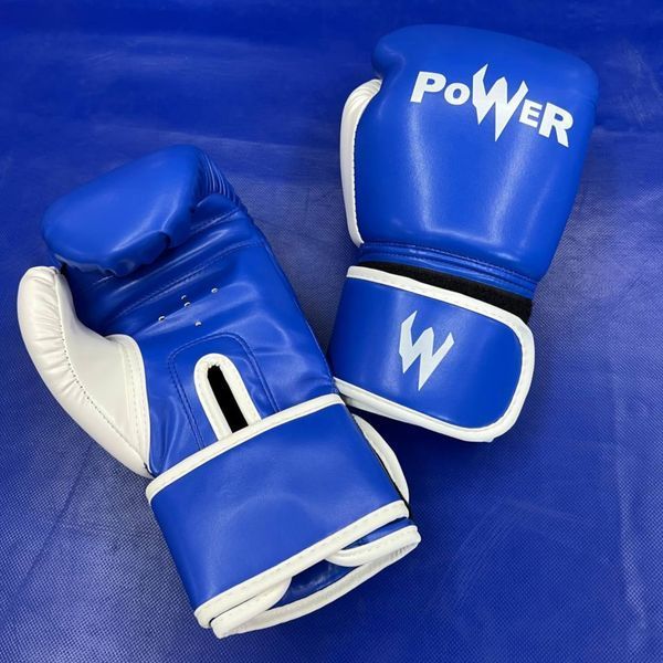 Перчатки боксерские POWER 10oz синий GB-POW-10BL фото