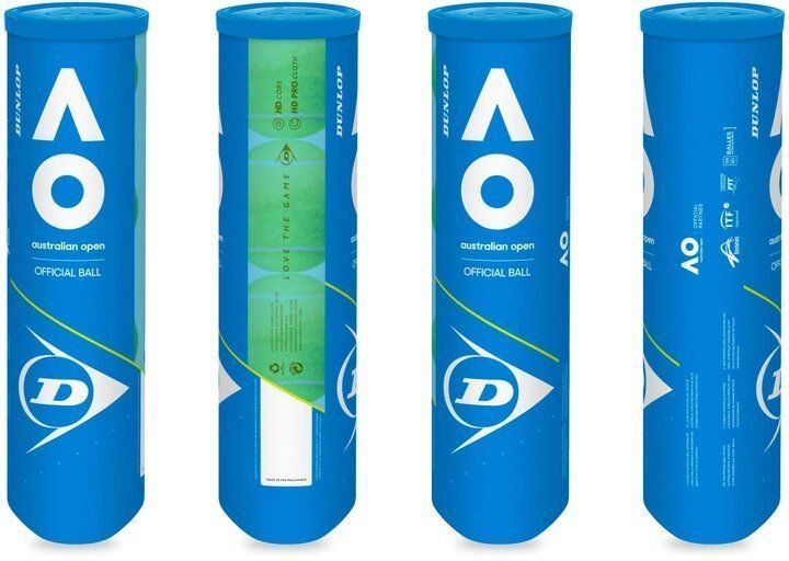 М'ячі для тенісу Dunlop Australian Open 4 ball (Оригінал) 610355 610355 фото