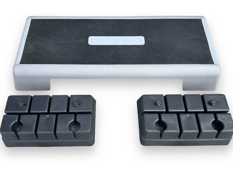 Степ-платформа L99 х W36 х H15/20 см, сірий/чорний G-800989 G-800989 фото