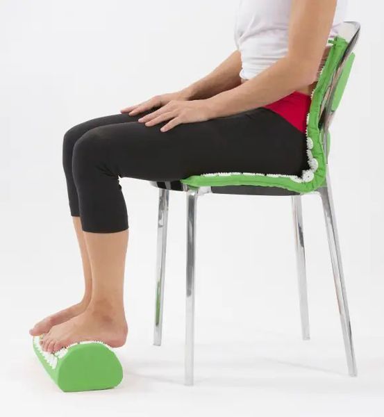 Килимок масажний аплікатор Кузнєцова Acupressure65см 40см Синій YG2891 Салатовий YG2891 фото