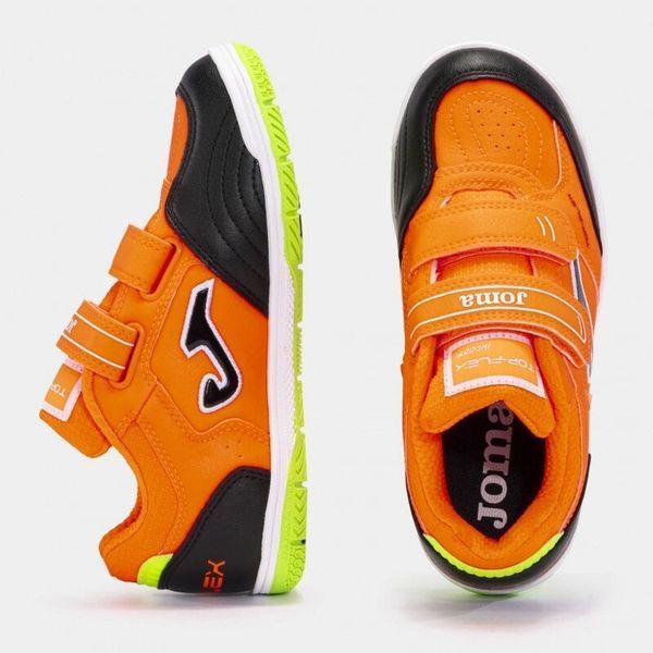 Футзалки дитячі Joma TOP FLEX помаранчевий дет 27 розмір TPJW2408INV (Оригінал) TPJW2408INV-27 фото