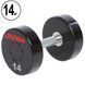 Гантель цельная профессиональная LIFE FITNESS GA-80081-14 1шт 14кг GA-80081-14 фото 1